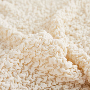 All-Season Cloud Bubble Textured Stretch Full-Cover Couch Cover