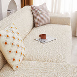 All-Season Cloud Bubble Textured Stretch Full-Cover Couch Cover
