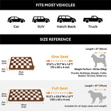Cozy Plaid Non-Slip Dog Bed Mat for Car Seat Extender
