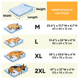 Extra Large Cooling Washable Rectangle Orthopedic Dog Bed - Cooling Nap
