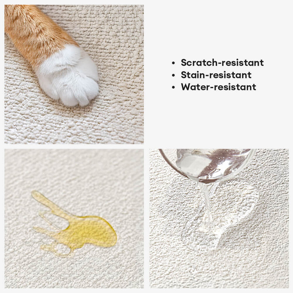 Waterproof Teddy Fleece Non-Slip Straight Couch Cover