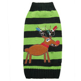 Christmas Reindeer Warm Turtleneck Dog Knit Sweater