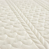 Creamy Milk Velvet Quilted Bed Skirt Set