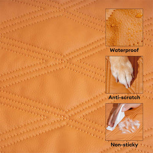 Deluxe Water-repellent Faux Leather Bolster Dog Mat Couch Cover