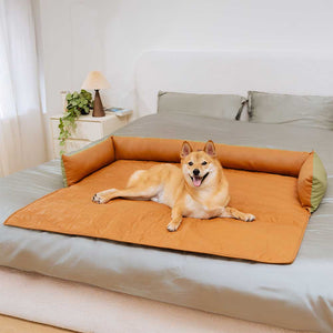 Deluxe Water-repellent Faux Leather Bolster Dog Mat Couch Cover