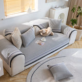 Classic Natural Cotton Linen Breathable Couch Cover