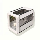 Breathable Foldable Hard-Shell Pet Carrier Crate for Cats & Small Dogs