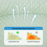 Ice Dot Cooling Breathable Pet Mat with Pillow for Cats and Dogs