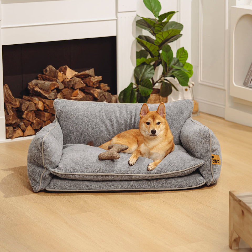 Bed Cover - Soft Faux Lambswool Double Layer Dog & Cat Sofa Bed