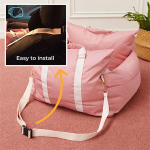 Waterproof Dog Car Seat Bed - First Class