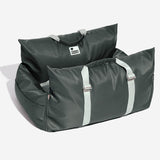 Full Leather Dog Pet Car Seat Bed - Fort