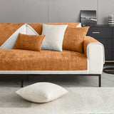 Waterproof Antimicrobial Simple Chenille Fabric Anti-scratch Couch Covers