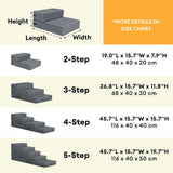 Waterproof Washable PU Leather Modular Multi-Level Pet Stairs