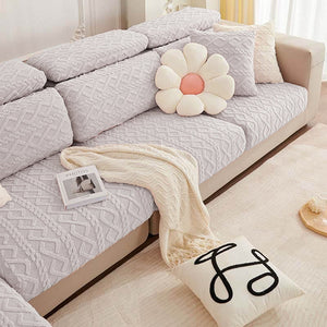 Full Wrap Soft Fleece Stretch Couch Cover