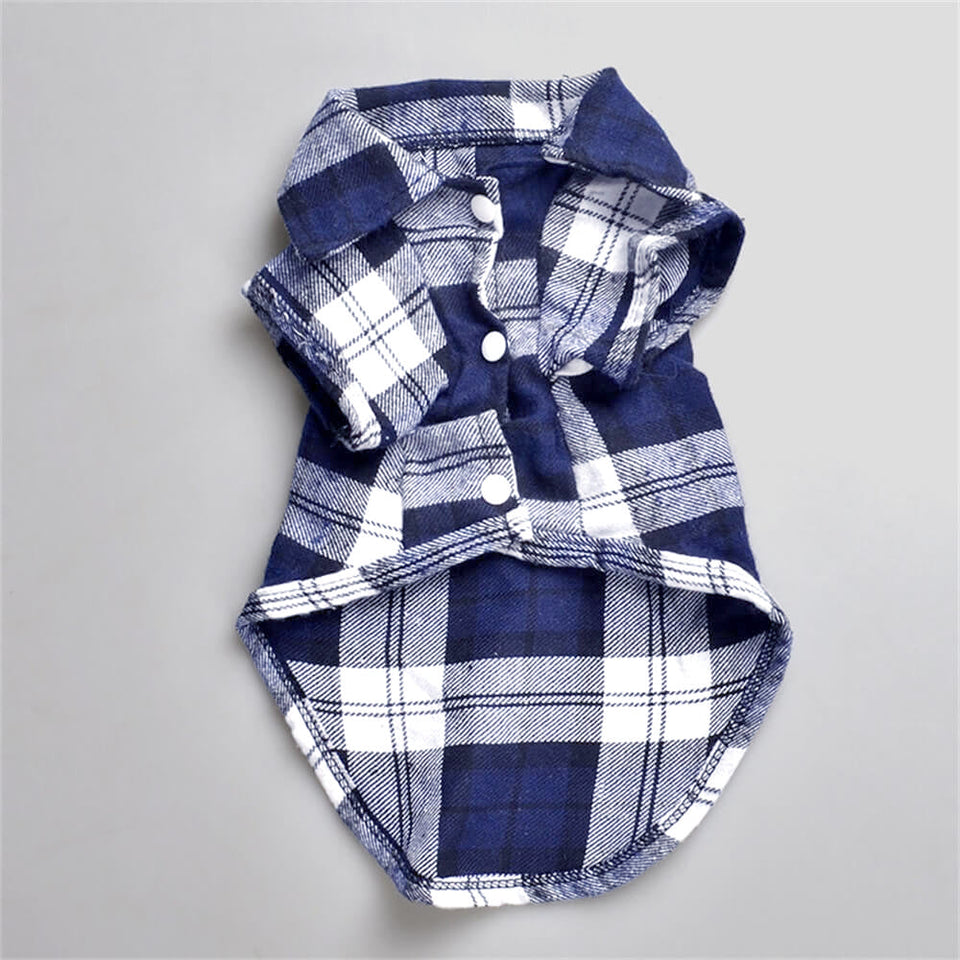 Classic Plaid Dog Shirt - Cozy and Stylish for Every Occasion