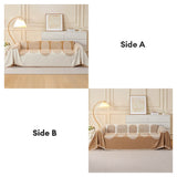 Geometric Pattern Reversible Chenille Throw Couch Cover