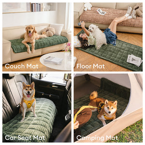 Funda para Sofá Make Waffle Biscuit – Suave Franela Acogedora y Alfombra Transpirable para Mascotas, ¡Deléitate con una Comodidad Sabrosa!