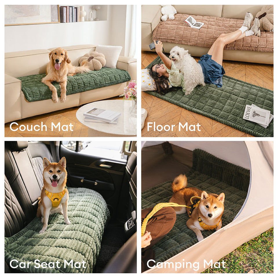 Funda para Sofá Make Waffle Biscuit – Suave Franela Acogedora y Alfombra Transpirable para Mascotas, ¡Deléitate con una Comodidad Sabrosa!