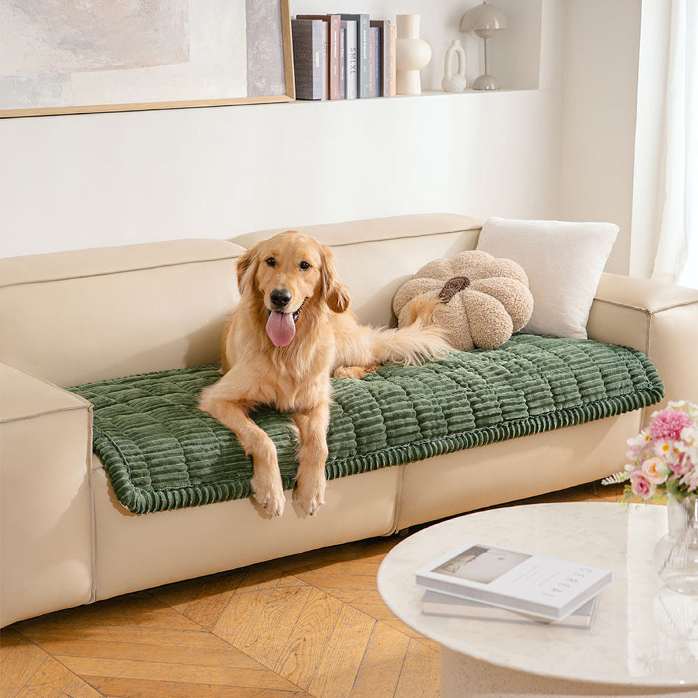 Funda para Sofá Make Waffle Biscuit – Suave Franela Acogedora y Alfombra Transpirable para Mascotas, ¡Deléitate con una Comodidad Sabrosa!