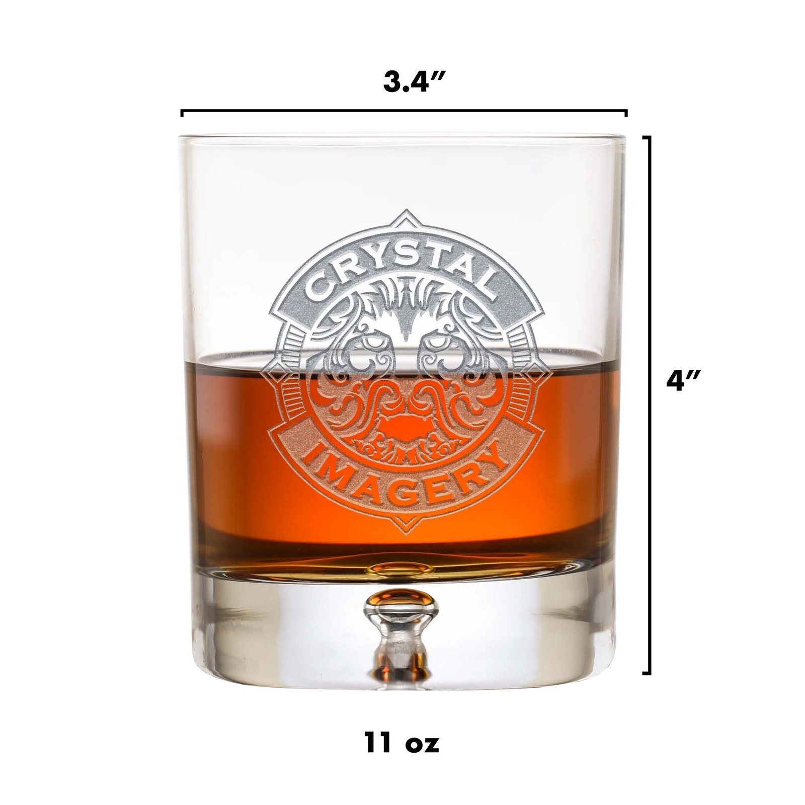 Fivetownsgift Engraved Family Crest Crystal Whiskey Glass Set - Image 2