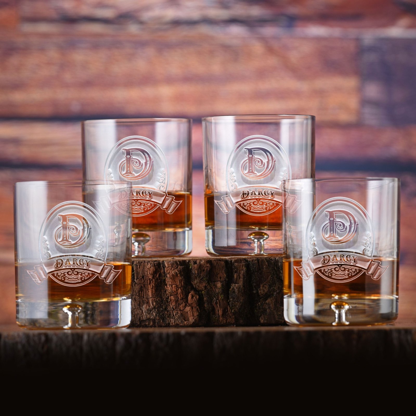 Fivetownsgift Crystal Whiskey Glasses Set of 4 – Elegant Barware