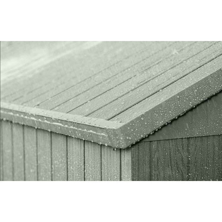 Keter 4’x6′ Darwin Heavy Duty Plastic Garden Shed – Green - Image 7