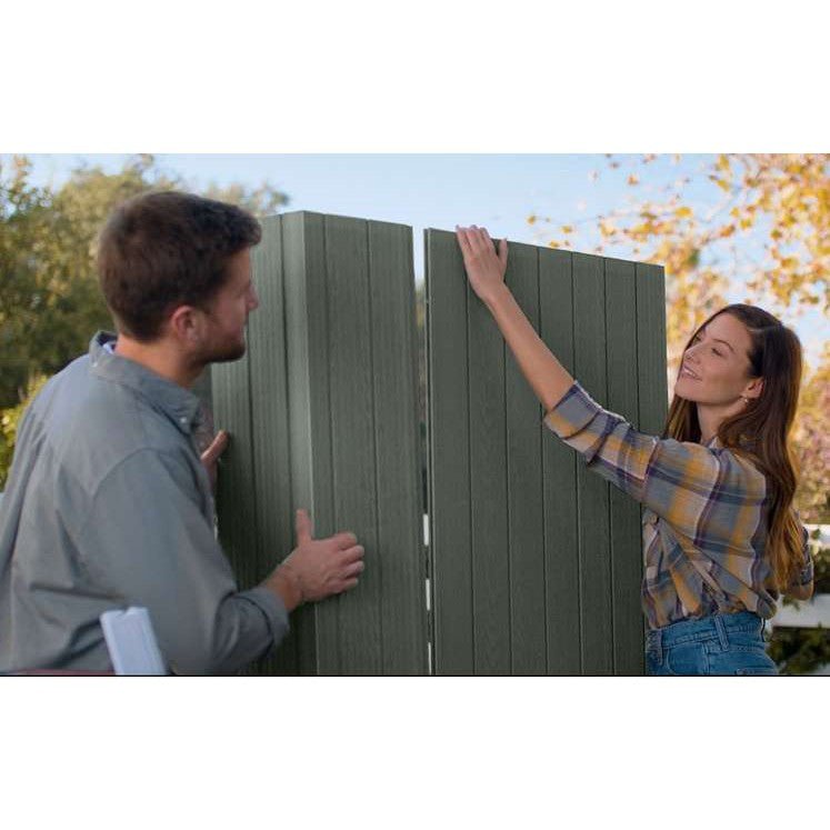 Keter 4’x6′ Darwin Heavy Duty Plastic Garden Shed – Green - Image 5