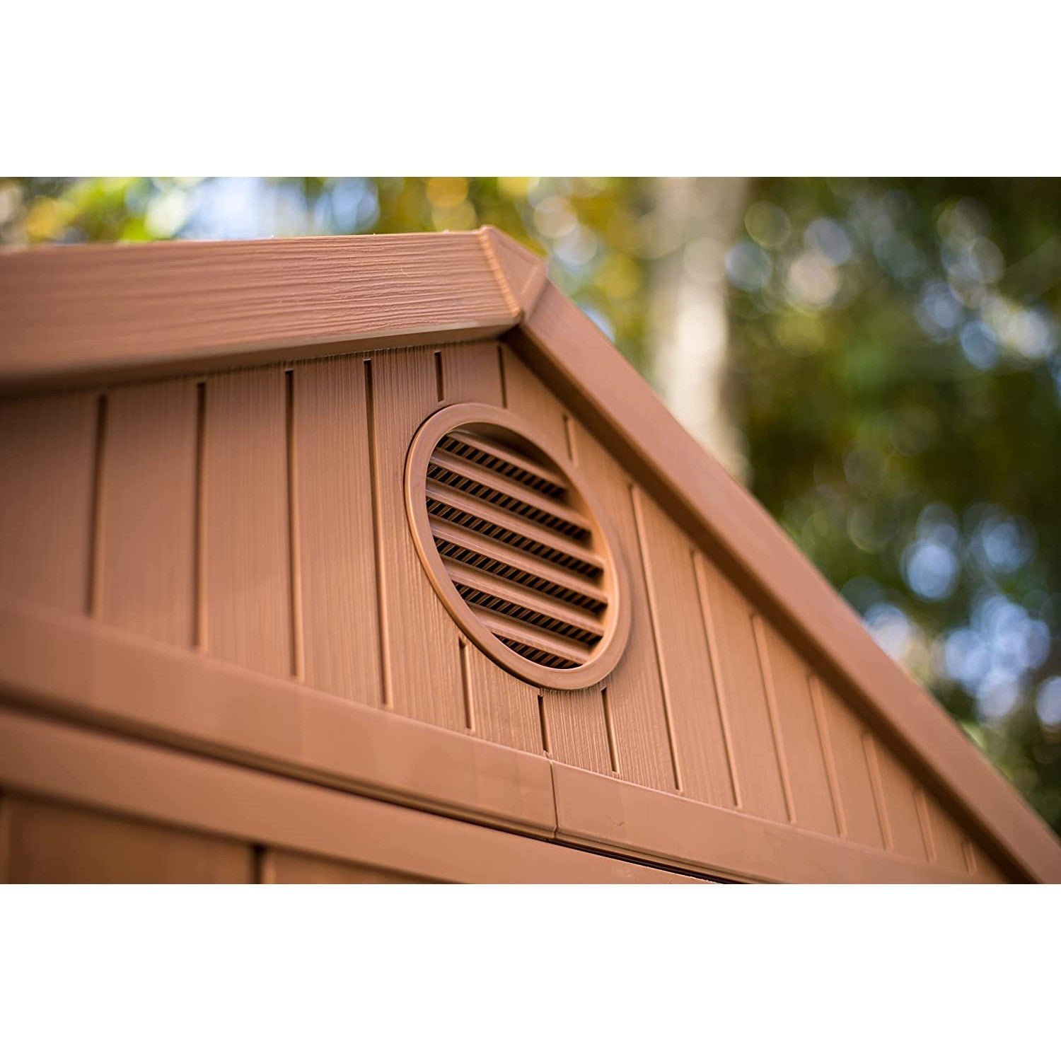 Keter Darwin 6x4 ft Plastic Shed with floor – Brown - Image 8