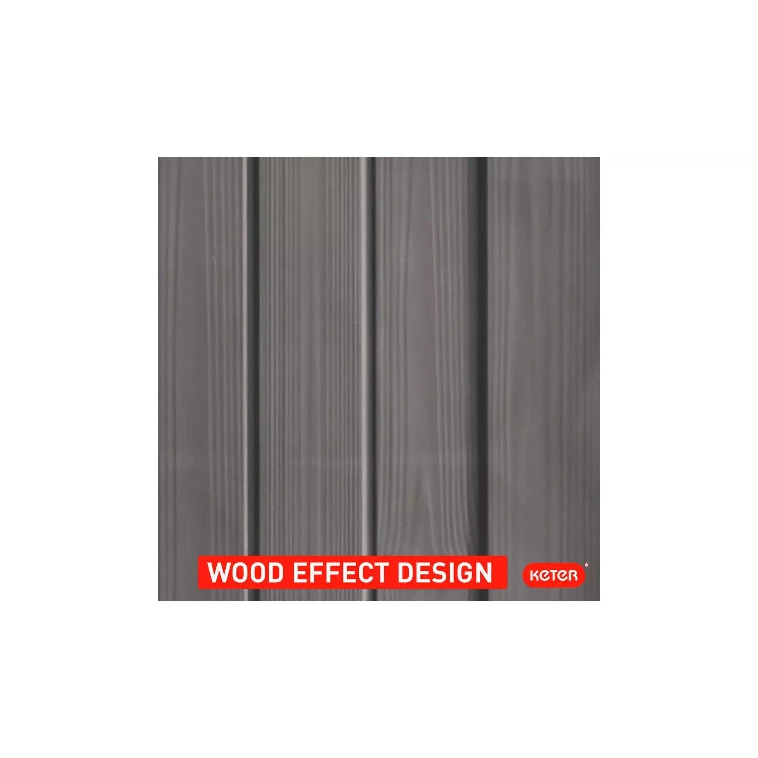 Keter 4’x6′ Factor Heavy Duty Plastic Garden Shed – Beige - Image 7