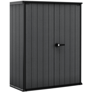 Keter 4’x2′ Cortina Alto Heavy Duty Vertical Plastic Garden Shed with Shelves