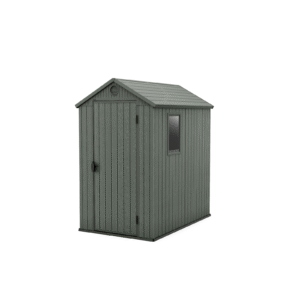 Keter 4’x6′ Darwin Heavy Duty Plastic Garden Shed –  Green