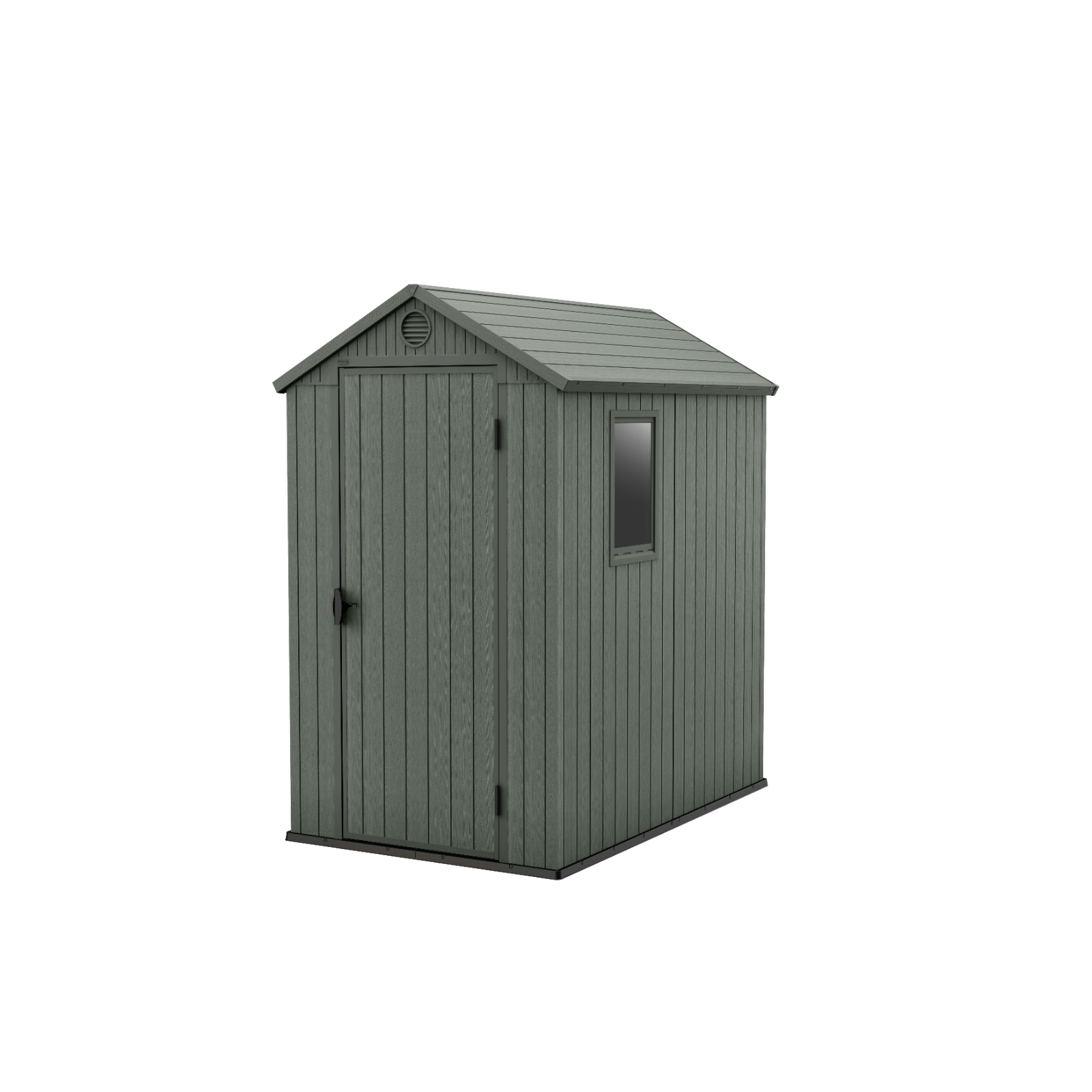 Keter 4’x6′ Darwin Heavy Duty Plastic Garden Shed – Green